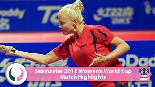 【Video】POTA Georgina VS DEDERKO Zhenhua World Cup 2016 Seamaster nữ