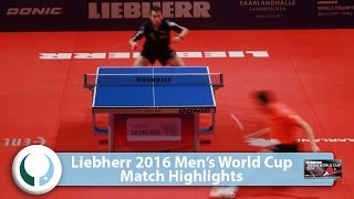 【Video】XU Xin VS CALDERANO Hugo, vòng 16 World Cup của LIEBHERR 2016 Men