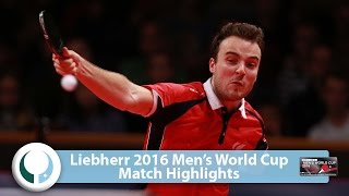 【Video】STEGER Bastian VS GAUZY Simon, vòng 16 World Cup của LIEBHERR 2016 Men