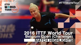 【Video】POTA Georgina VS YUI Hamamoto, chung kết 2016 Bỉ mở 