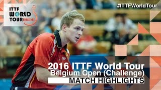 【Video】DUDA Benedikt VS AKERSTROM Fabian, vòng 32 2016 Bỉ mở 