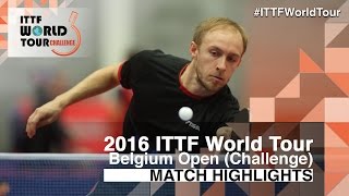 【Video】BRODD Viktor VS HU Heming 2016 Bỉ mở 