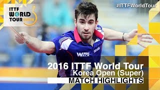 【Video】MA Long VS FLORE Tristan, tứ kết 2016 Hàn Quốc mở rộng 