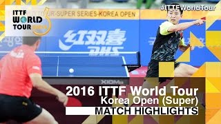 【Video】FANG Bo VS FAN Zhendong, tứ kết 2016 Hàn Quốc mở rộng 