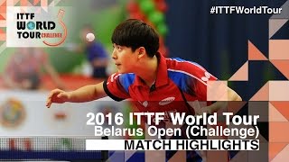 【Video】PARK Ganghyeon VS PLATONOV Pavel, vòng 16 2016 Belarus mở 