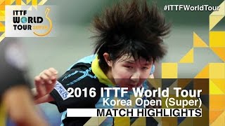 【Video】HINA Hayata VS ZHOU Yihan, vòng 32 2016 Hàn Quốc mở rộng 