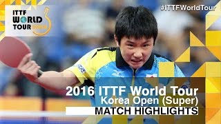 【Video】TOMOKAZU Harimoto VS KALLBERG Anton, vòng 32 2016 Hàn Quốc mở rộng 