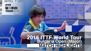 【Video】HONOKA Hashimoto VS MAKI Shiomi, tứ kết 2016 - Asarel Bulgaria Open 