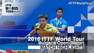 【Video】ROBINOT Quentin VS TSAI Chun-Yu, vòng 32 2016 - Asarel Bulgaria Open 