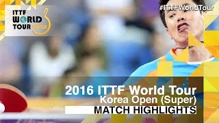 【Video】CHUANG Chih-Yuan VS JOO Saehyuk, vòng 16 2016 Hàn Quốc mở rộng 
