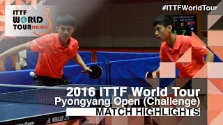 【Video】CAO Wei・XU Yingbin VS YANG Shuo・ZHAO Zhaoyan, chung kết 2016 Bình Nhưỡng mở 