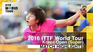 【Video】LI Jie VS DING Ning, bán kết 2016 Hàn Quốc mở rộng 