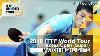 【Video】WONG Chun Ting VS XU Xin, tứ kết 2016 Hàn Quốc mở rộng 