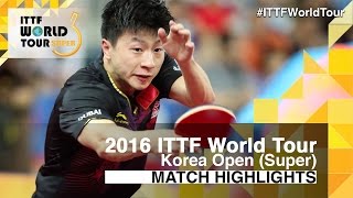 【Video】JANG Woojin VS MA Long, vòng 32 2016 Hàn Quốc mở rộng 