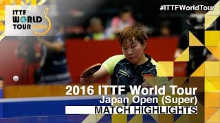 【Video】LIU Shiwen VS Zhu Yuling, bán kết 2016 Laox Japan Open 