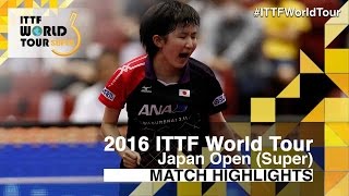 【Video】DING Ning VS HINA Hayata, tứ kết 2016 Laox Japan Open 