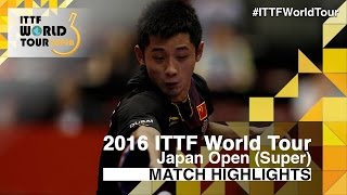【Video】FAN Zhendong VS ZHANG Jike, bán kết 2016 Laox Japan Open 