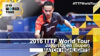 【Video】WANG Xi VS YUKINORI Miyamoto, vòng 128 2016 Laox Japan Open 