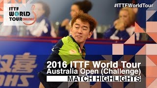 【Video】YANG Zi VS CHEN Feng, tứ kết 2016 Úc mở rộng 