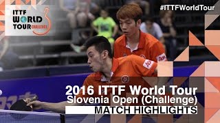 【Video】JEOUNG Youngsik・LEE Sangsu VS HO Kwan Kit・WONG Chun Ting, chung kết 2016 Slovenia Open 