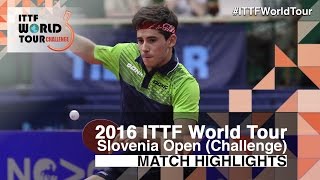 【Video】GERALDO Joao VS ROBINOT Alexandre, chung kết 2016 Slovenia Open 