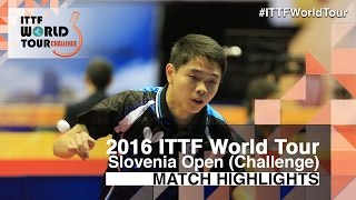 【Video】SUN Chia-Hung VS KALUZNY Samuel 2016 Slovenia Open 