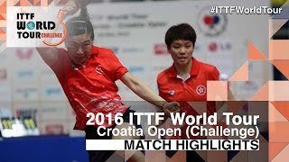 【Video】JEON Jihee・YANG Haeun VS DOO Hoi Kem・LEE Ho Ching, chung kết 2016 Zagreb  mở rộng 