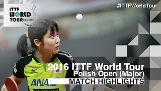 【Video】HITOMI Sato VS MIU Hirano, tứ kết 2016 Ba Lan mở rộng 