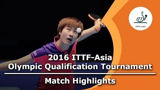 【Video】RI Myong Sun VS DING Ning, vòng 16 2016 ITTF Á Bằng Tournament Olympic