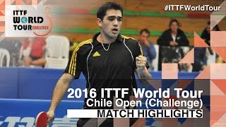 【Video】ALTO Gaston VS RODRIGUEZ Alejandro, tứ kết 2016 Chile Open 