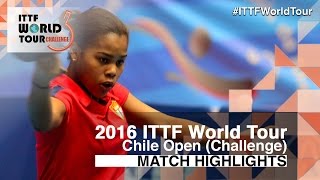 【Video】LORENZOTTI Maria VS LOVET Idalys, chung kết 2016 Chile Open 