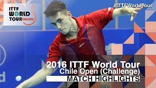 【Video】SCHREINER Florian VS TABACHNIK Pablo, vòng 16 2016 Chile Open 