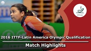 【Video】DIAZ Adriana VS CASTILLO Lisi, bán kết 2016 ITTF-Mỹ Latinh Olympic Qualification Tournament