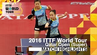 【Video】DING Ning・LIU Shiwen VS AI Fukuhara・MIMA Ito, chung kết 2016 Qatar mở rộng 