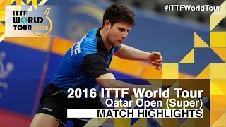 【Video】MA Long VS OVTCHAROV Dimitrij, bán kết 2016 Qatar mở rộng 