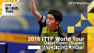【Video】LI Ping VS MASATAKA Morizono, vòng 32 2016 Qatar mở rộng 