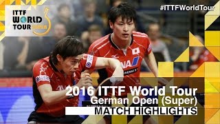 【Video】MASATAKA Morizono・YUYA Oshima VS HO Kwan Kit・TANG Peng, chung kết 2016 Đức mở rộng 