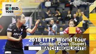 【Video】MIMA Ito VS KASUMI Ishikawa, tứ kết 2016 Đức mở rộng 