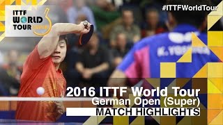 【Video】MA Long VS KAII Yoshida, tứ kết 2016 Đức mở rộng 