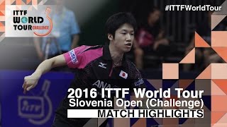 【Video】JUN Mizutani VS CHUANG Chih-Yuan, chung kết 2016 Slovenia Open 