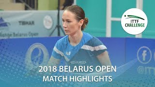 【Video】KIHARA Miyuu VS MIKHAILOVA Polina, bán kết Thử thách 2018 tại Belarus Mở