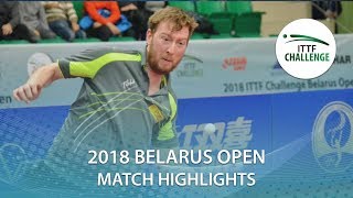 【Video】DEVOS Robin VS THAKKAR Manav Vikash, vòng 32 Thử thách 2018 tại Belarus Mở