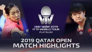 【Video】SUN Yingsha VS LIU Shiwen, bán kết 2019 Bạch kim Qatar mở