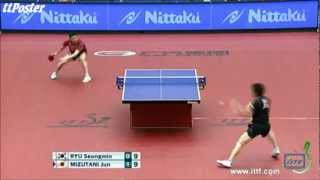 【Video】RYU Seungmin VS JUN Mizutani, tứ kết 2012  Nhật Bản mở rộng