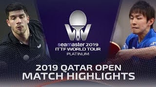 【Video】NIWA Koki VS FRANZISKA Patrick, vòng 16 2019 Bạch kim Qatar mở