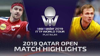 【Video】BOLL Timo VS DUDA Benedikt, vòng 32 2019 Bạch kim Qatar mở