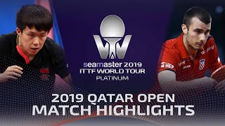 【Video】WANG Chuqin VS PUCAR Tomislav, vòng 64 2019 Bạch kim Qatar mở