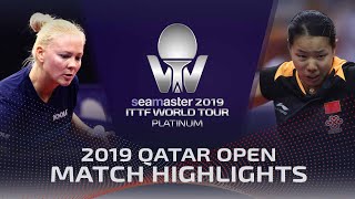 【Video】POTA Georgina VS GU Yuting, vòng 64 2019 Bạch kim Qatar mở