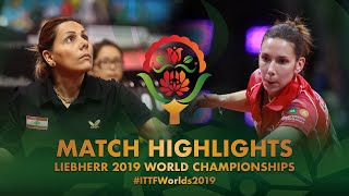 【Video】GASNIER Laura VS SAHAKIAN Mariana,  Giải vô địch bóng bàn thế giới 2019