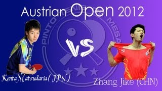 【Video】ZHANG Jike VS KENTA Matsudaira, vòng 16 2013  Austrian mở rộng, Major Series